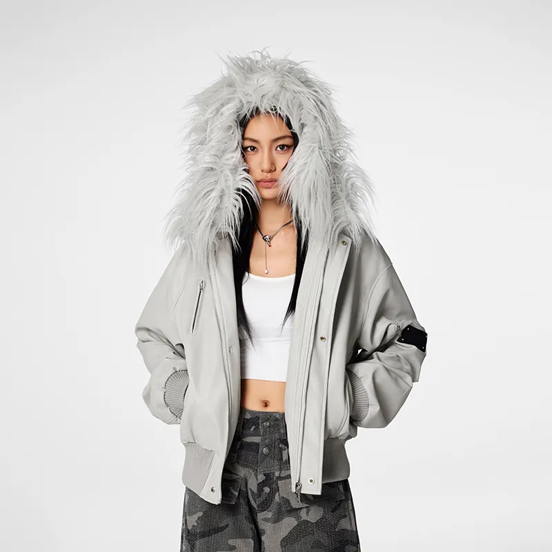 A Chock Jackets Coats Unisex Gray-2
