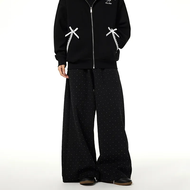 A Chock Casual Pants Unisex Black-5