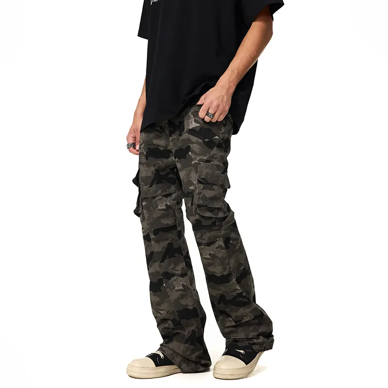 A Chock Cargo Pants Unisex Camouflage-3