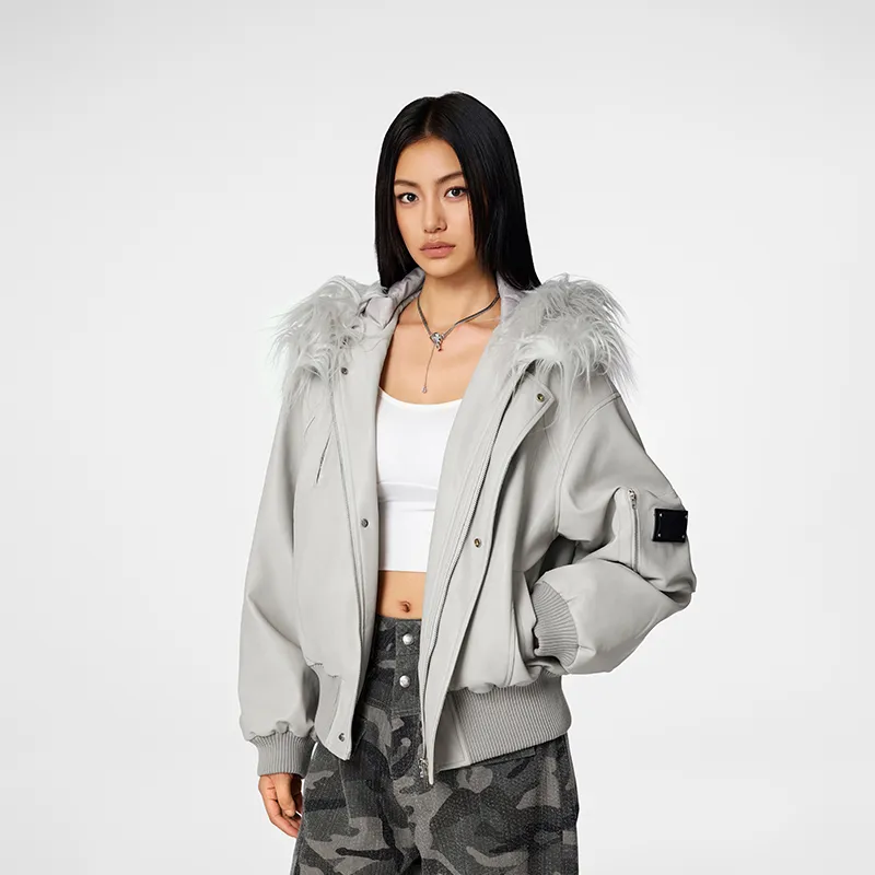 A Chock Jackets Coats Unisex Gray-4