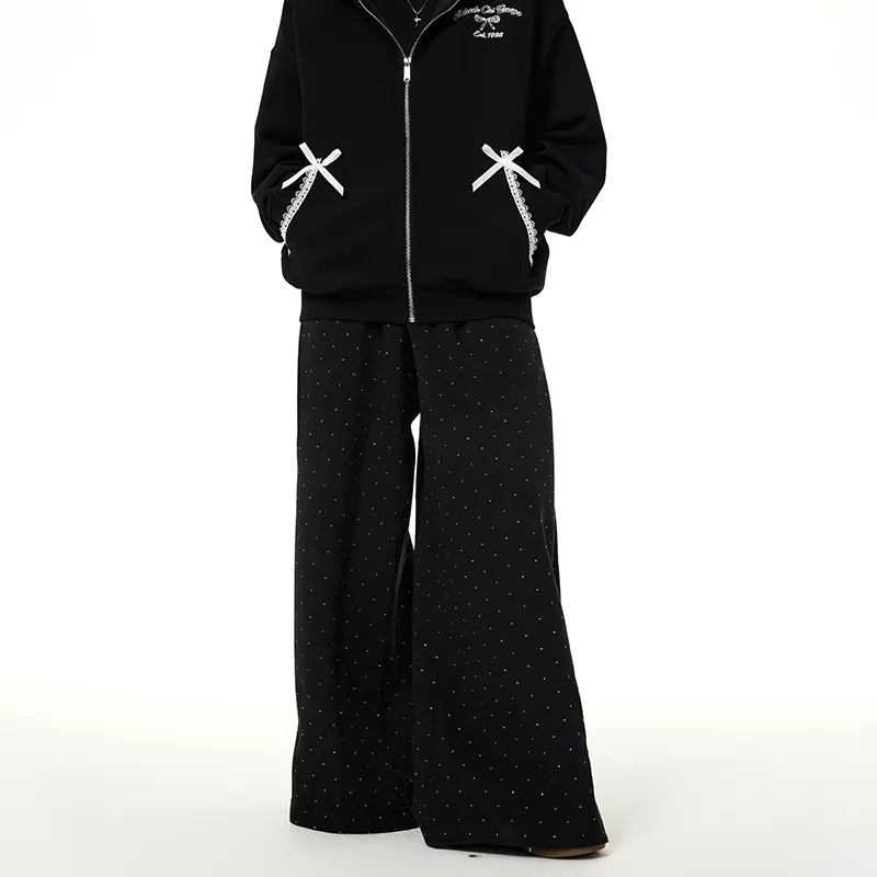 A Chock Casual Pants Unisex Black-2