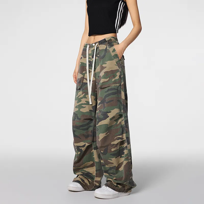 A Chock Cargo Pants Unisex Camouflage-2