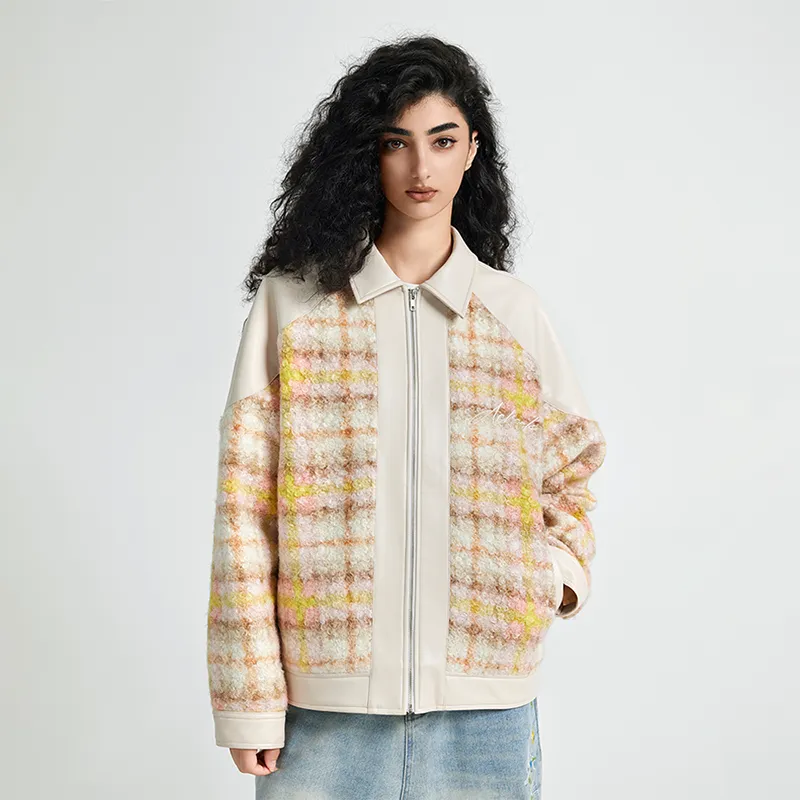 A Chock Jackets Coats Unisex Cream Apricot-3