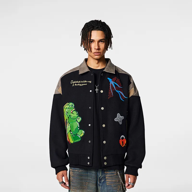 A Chock Jackets Coats Unisex Black-2