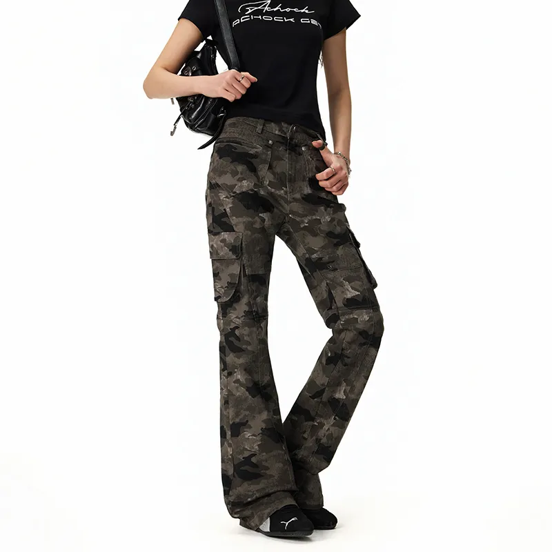 A Chock Cargo Pants Unisex Camouflage-4