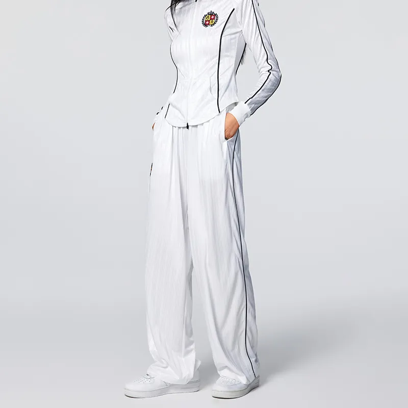A Chock Casual Pants Unisex White-4