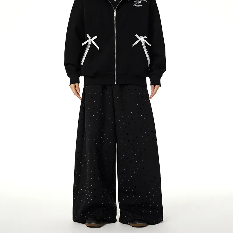 A Chock Casual Pants Unisex Black-4