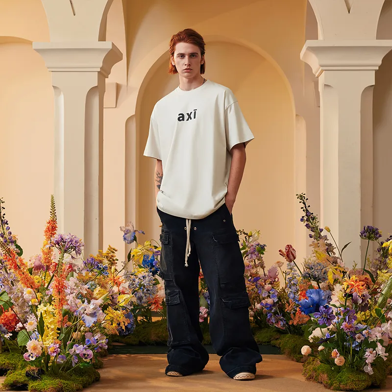 A Chock Crew Neck Short Sleeved T Shirts Unisex-4