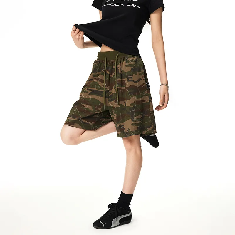 A Chock Casual Shorts Unisex Camouflage-4
