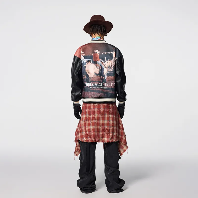 A Chock Baseball Jacket Unisex Black-5
