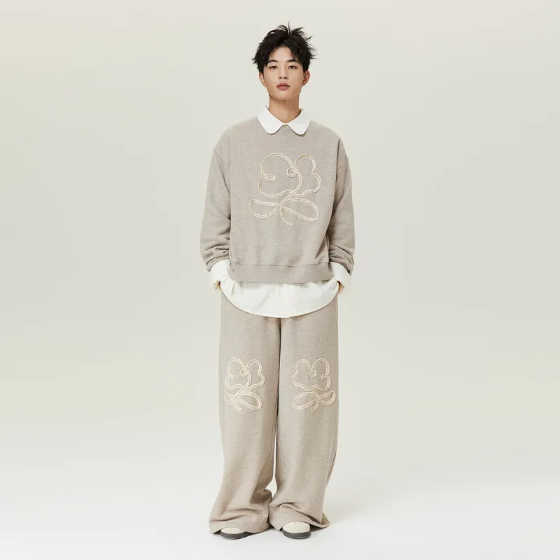 MostwantedLab MostwantedLab Vintage Flower Sweatshirt Set Unisex-11