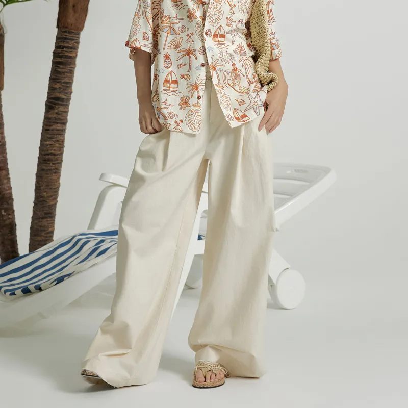MostwantedLab Casual Pants Unisex Ecru With Speckles-9