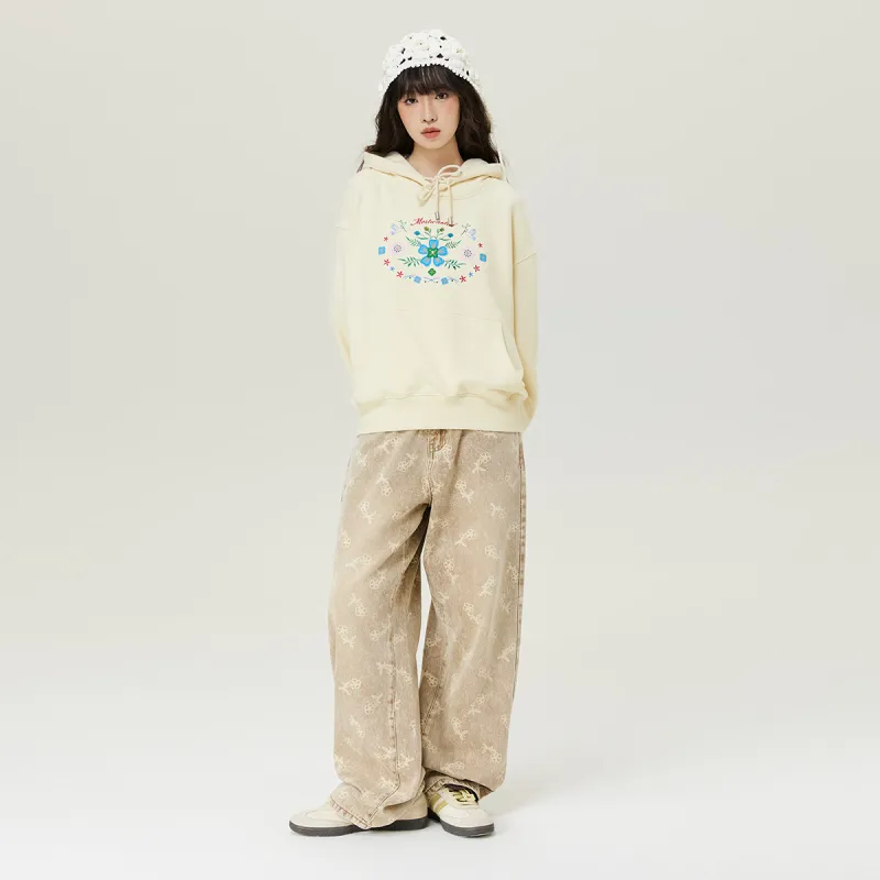 MostwantedLab MostwantedLab Vintage Flower Sweatshirt Unisex-5