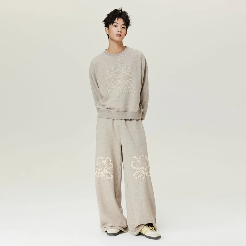 MostwantedLab MostwantedLab Vintage Flower Sweatshirt Set Unisex-17