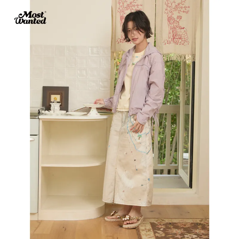 MostwantedLab Denim Long Skirt Women's-5
