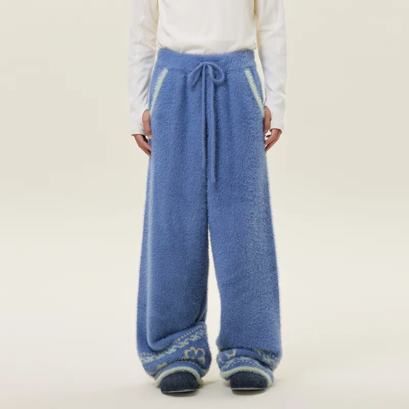 MostwantedLab MostwantedLab Vintage Flower Casual Pants Unisex-11