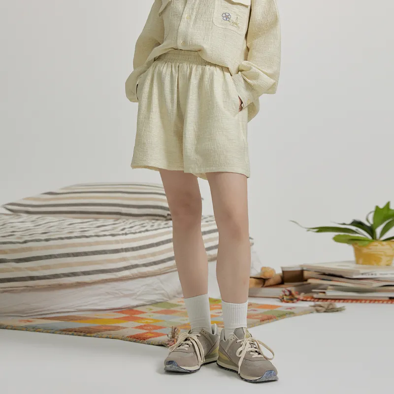 MostwantedLab Vintage Flower Casual Shorts Unisex-4