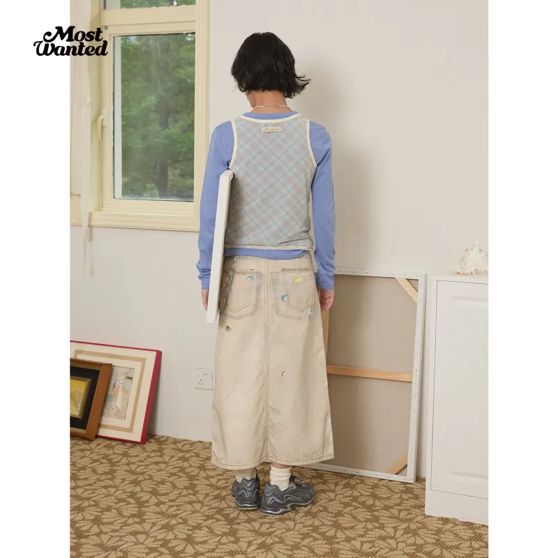 MostwantedLab Denim Long Skirt Women's-6
