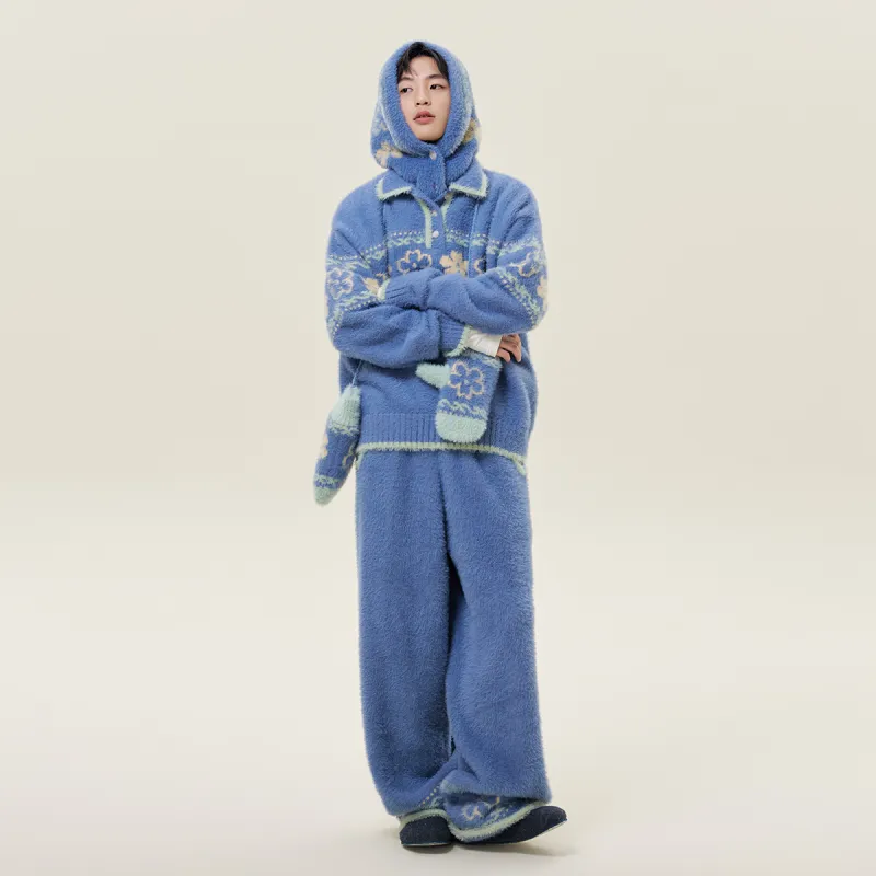 MostwantedLab MostwantedLab Vintage Flower Casual Pants Unisex-13