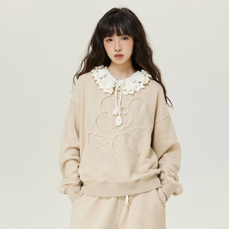 MostwantedLab MostwantedLab Vintage Flower Sweatshirt Set Unisex-5