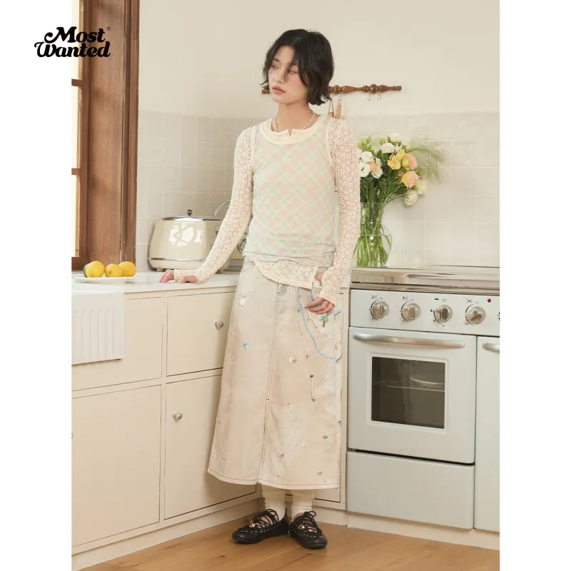 MostwantedLab Denim Long Skirt Women's-2