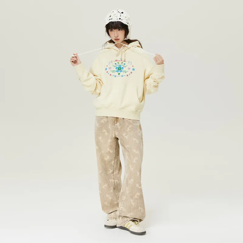 MostwantedLab MostwantedLab Vintage Flower Sweatshirt Unisex-4