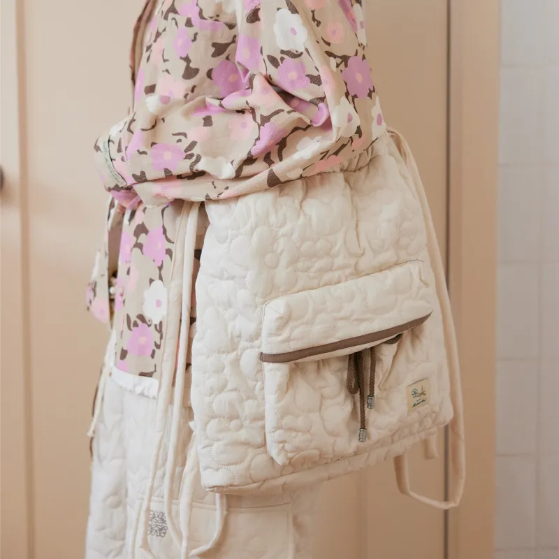MostwantedLab Tencel Backpack Women's Beige Floral/Light Yellow Floral/Pink Floral/Dark Brown Floral-2