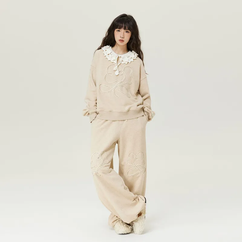 MostwantedLab MostwantedLab Vintage Flower Sweatshirt Set Unisex-2