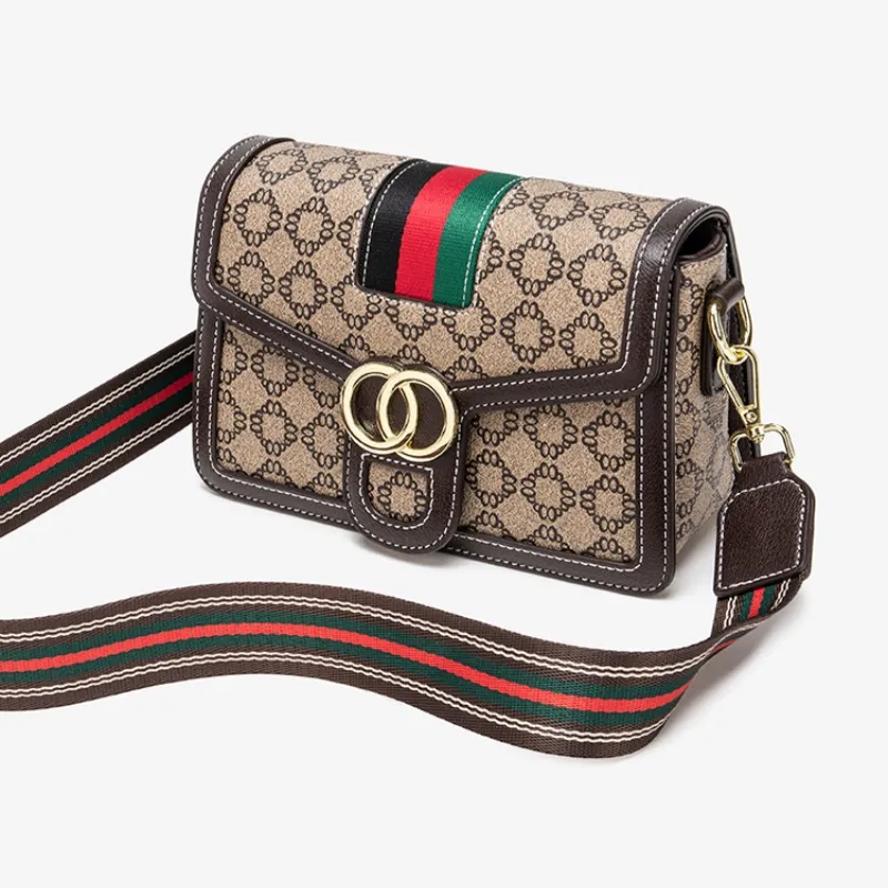 CNNCOO PVC Crossbody Bag, Shoulder Bag Women's Coffee-4