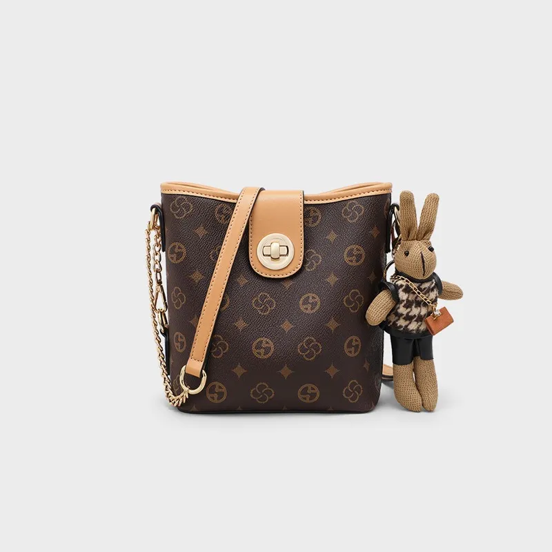 CNNCOO PVC Crossbody Bag Women's Coffee-2