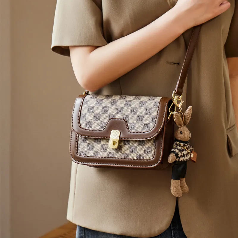 CNNCOO PVC Shoulder Bag Women's Khaki-1