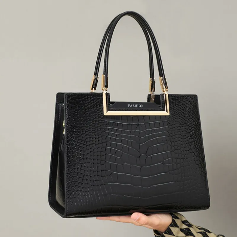 CNNCOO Split Cow Leather With Synthetic Leather Birkin Bag, Shoulder Bag, Crossbody Bag, Handbag Women's Burgundy/Black-10