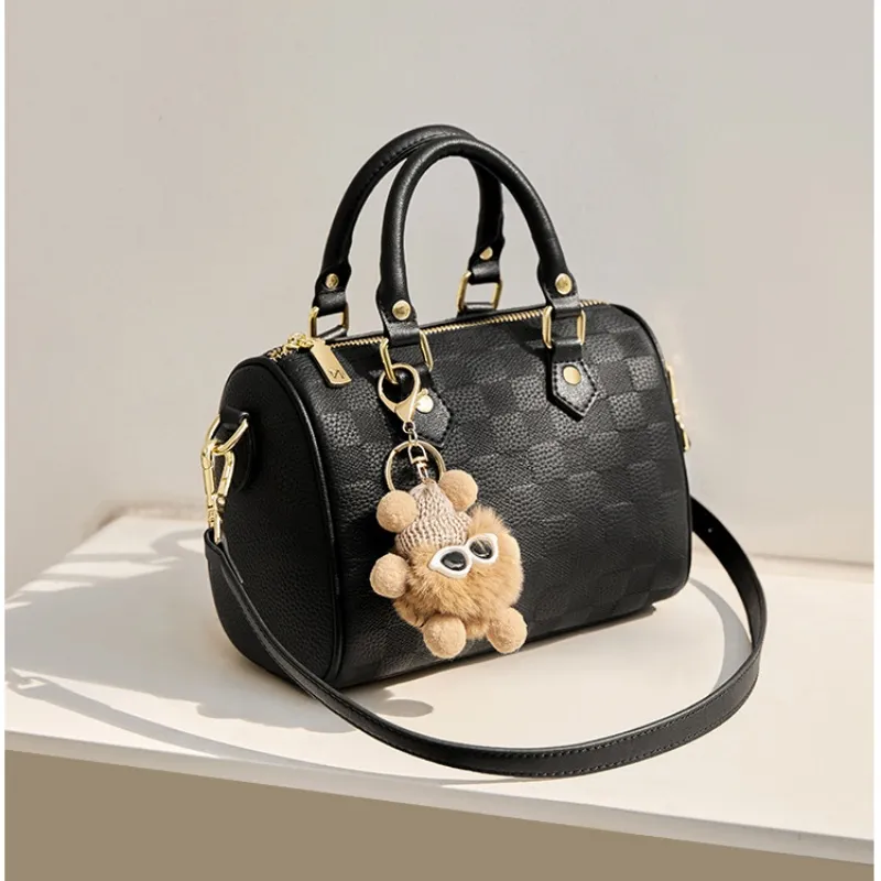 CNNCOO Cow Leather Boston Bag, Shoulder Bag, Crossbody Bag, Handbag Regular Women's Multicolor-11