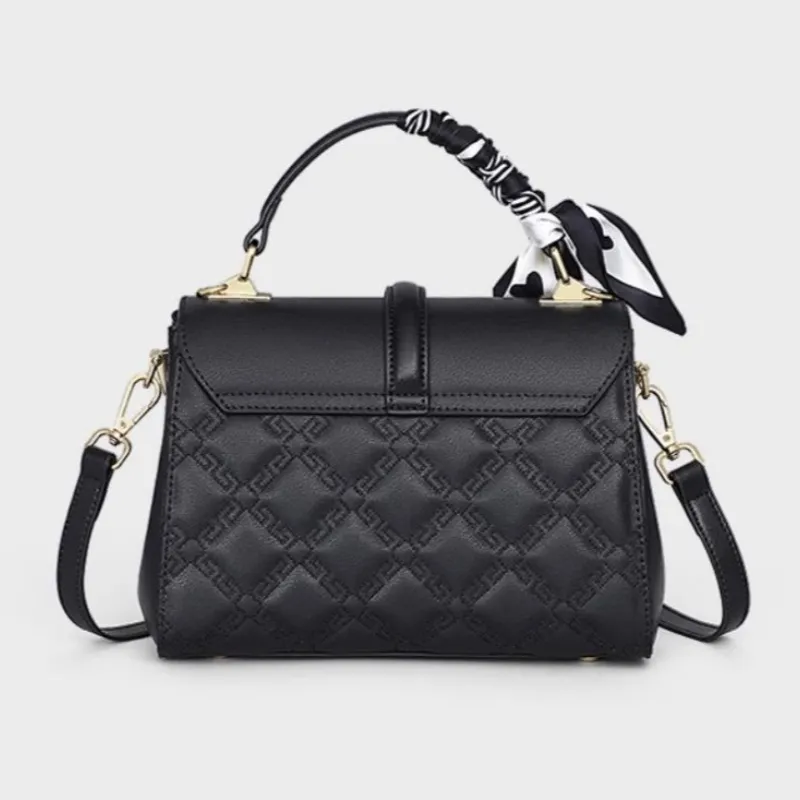 CNNCOO Cow Leather Handbag Women's Apricot/Black-10