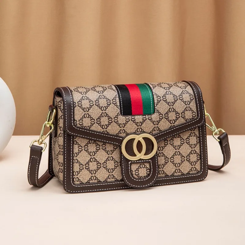 CNNCOO PVC Crossbody Bag, Shoulder Bag Women's Coffee-3