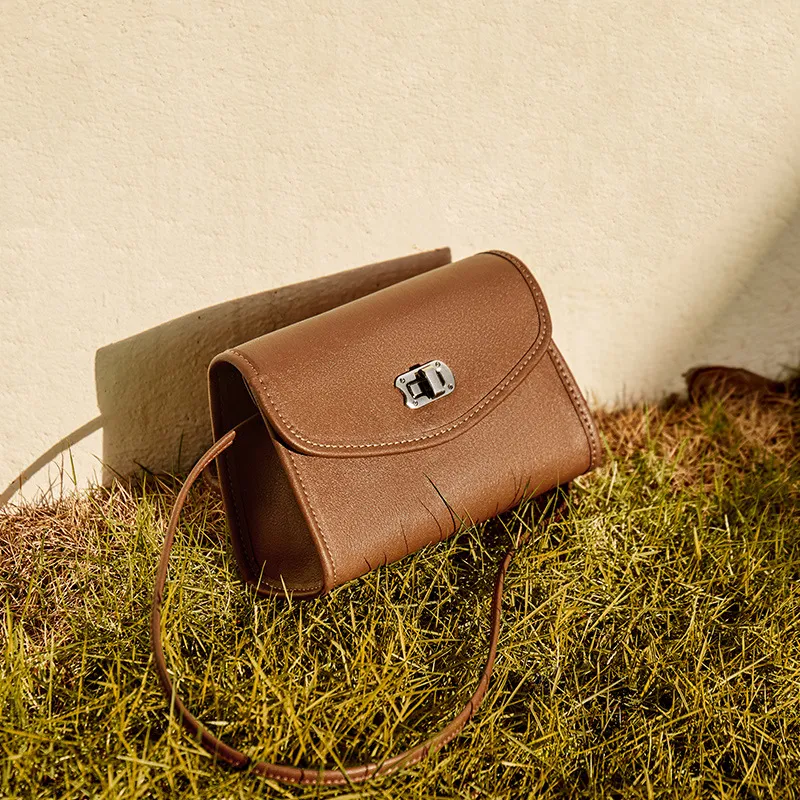 CNNCOO Cow Leather Shoulder Bag Regular Women's Coffee/Brown-1