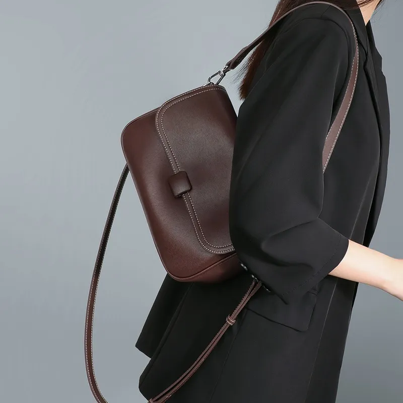 CNNCOO Cow Leather With Synthetic Leather Messenger Bag, Shoulder Bag Women's Multicolor-3
