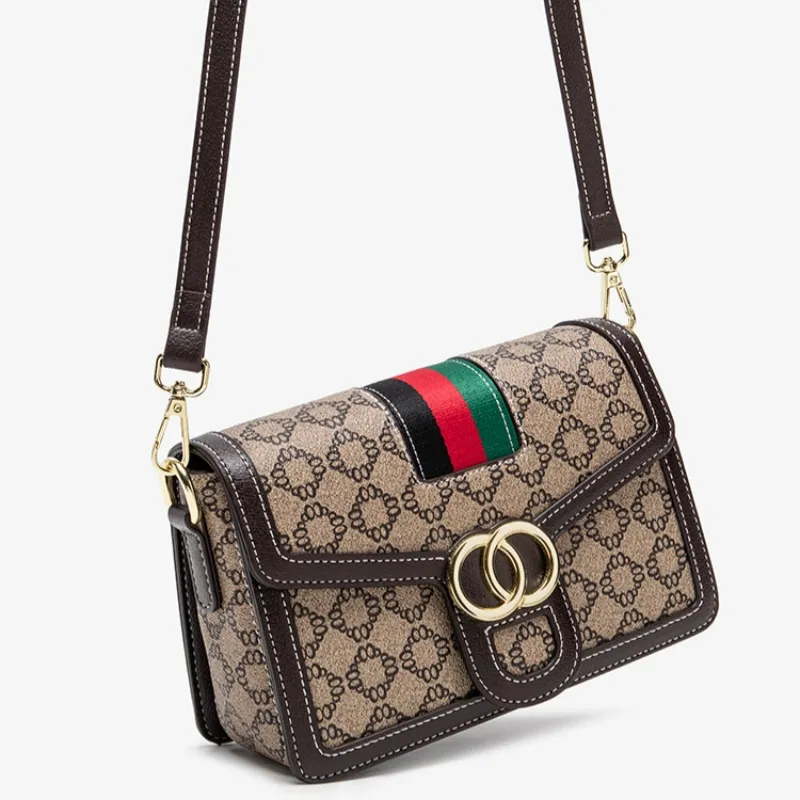 CNNCOO PVC Crossbody Bag, Shoulder Bag Women's Coffee-5