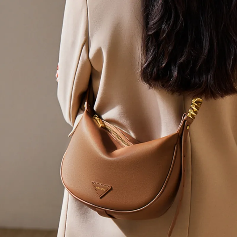 CNNCOO Synthetic Leather Shoulder Bag Regular Women's Ecru & Apricot/Caramel Brown/Midnight Black-9