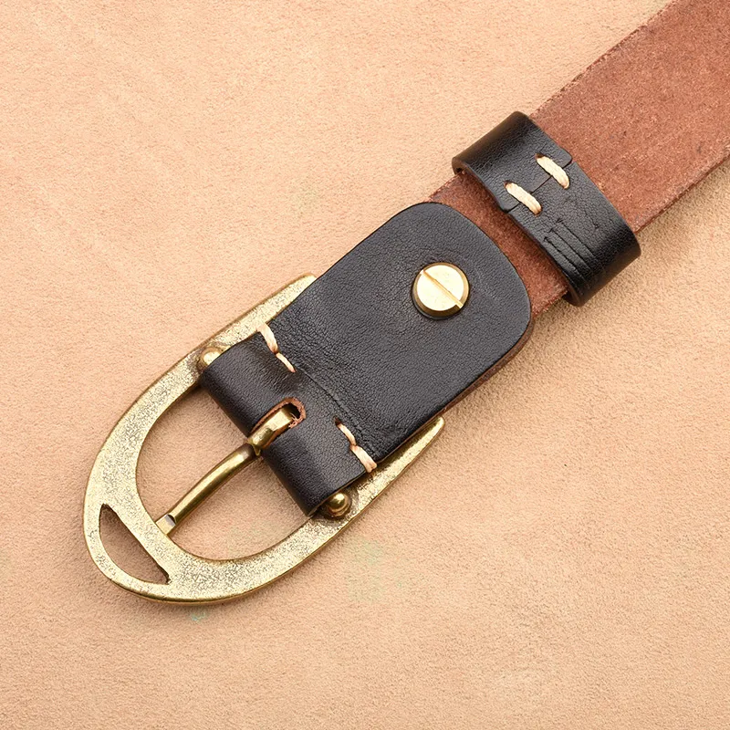 JEEP SPIRIT Vintage Casual Leather Belts Men's Width  3.8cm-4