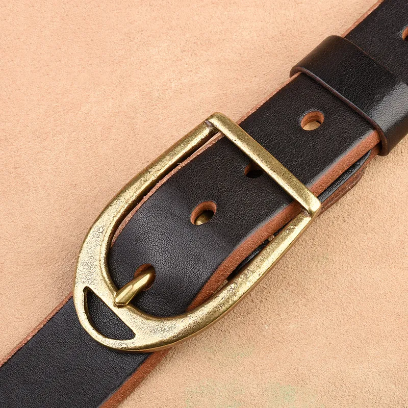 JEEP SPIRIT Vintage Casual Leather Belts Men's Width  3.8cm-2