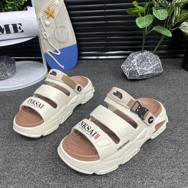TRESPASS Beach Sandals Men Black, White, Beige, Green, Blue-7