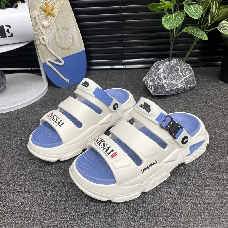 TRESPASS Beach Sandals Men Black, White, Beige, Green, Blue-11