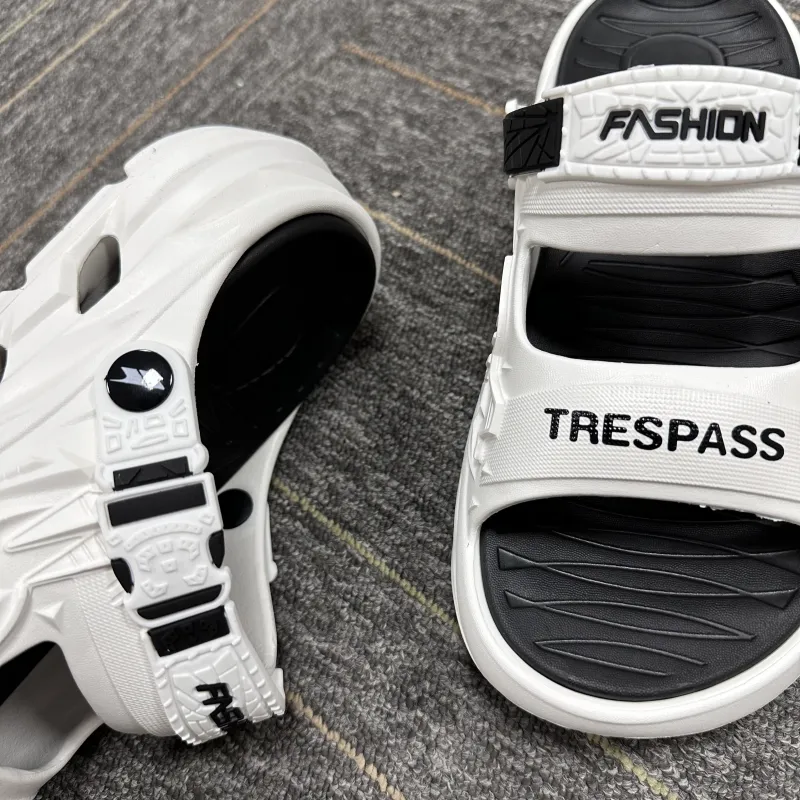 TRESPASS Quiet Slide Slippers Men's White-4