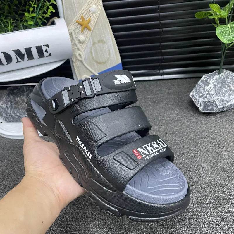 TRESPASS Beach Sandals Men Black, White, Beige, Green, Blue-4