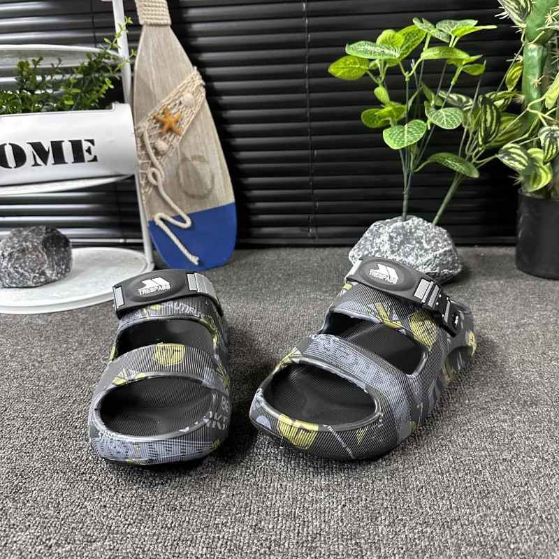 TRESPASS Beach Sandals Men Black, Beige, Green-2