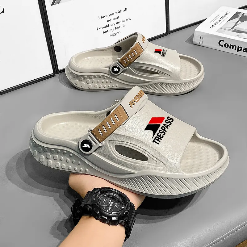 TRESPASS Beach Sandals Men Black, Beige, Green-5