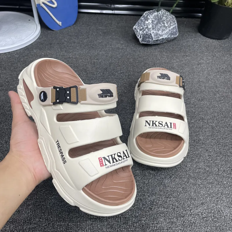 TRESPASS Beach Sandals Men Black, White, Beige, Green, Blue-8