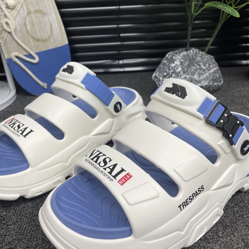 TRESPASS Beach Sandals Men Black, White, Beige, Green, Blue-10