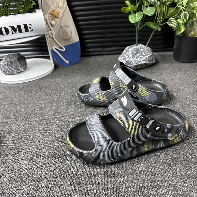 TRESPASS Beach Sandals Men Black, Beige, Green-1